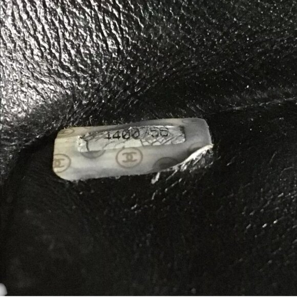 9412985BG (X6) Chanel Shoulder Bag Jumbo 30 Quilted Matelasse Black Lambskin w/C - Picture 12 of 13